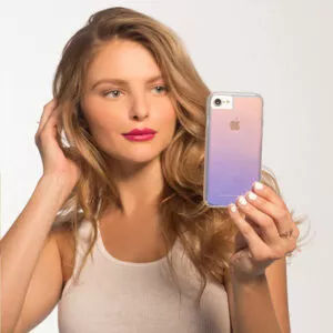 מגן כיסוי לאייפון 6/6S/7/8/SE שקוף צבעוני Case Mate