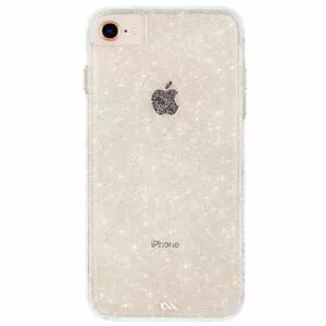 מגן כיסוי לאייפון 6/6S/7/8/SE שקוף נצנצים Case Mate