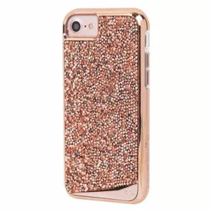 מגן כיסוי לאייפון 6/6S/7/8/SE קריסטל זהב-ורוד Case Mate