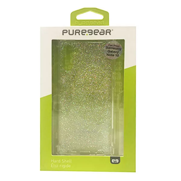 מגן כיסוי Hard Shell שקוף נצנצים לגלקסי נוט 10 מבית PureGear