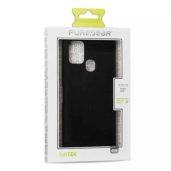 כיסוי מגן סיליקון Softek שחור לגלקסי A21S מבית PureGear