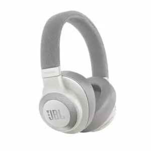 אוזניות JBL E65BTNC קשת אלחוטיות עם בס עוצמתי וסינון רעשים לבן