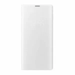 כיסוי ספר התראות חכם לגלקסי S10 פלוס מקורי לבן Samsung LED View