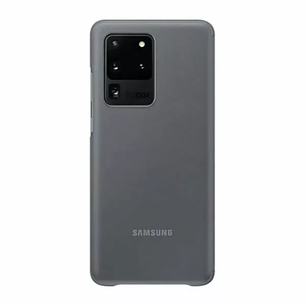 כיסוי ספר חכם לגלקסי S20 Ultra מקורי אפור Samsung Clear View