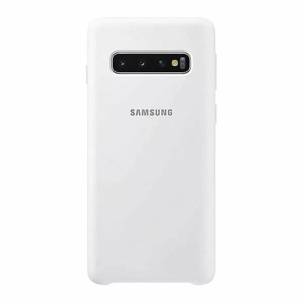 כיסוי סיליקון רך ונעים לגלקסי S10 מקורי לבן Samsung Silicone Cover