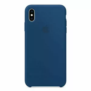 מגן כיסוי סיליקון מקורי לאייפון XS Max כחול רקיע