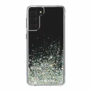 מגן כיסוי לגלקסי S21 פלוס שקוף נצנצים פורח Case Mate