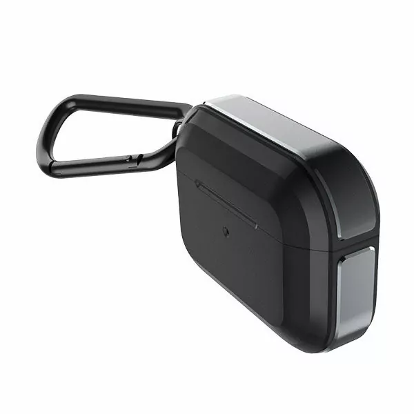 כיסוי ל AirPods Pro שחור קשיח ואלגנטי X-Doria Raptic Trek