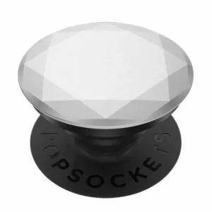 פופסוקט מחזיק לסמארטפון כסוף מטאלי PopSocket Silver Metallic Diamond