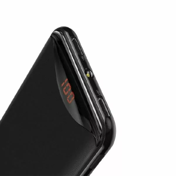 סוללת גיבוי מהירה בקיבולת 10000mAh עם צג דיגיטלי ופנס Baseus Gentleman