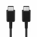 כבל סמסונג Type-C ל-Type-C מקורי באורך 1 מטר לטעינה מהירה Samsung שחור