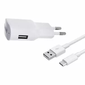 מטען בית עם כבל USB C מהיר 2.1 אמפר Power Tech
