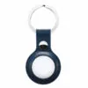 כיסוי לאייר טאג מחזיק מפתחות AirTag Key Ring דמוי עור כחול