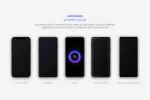 מטען נייד אלחוטי שיאומי מקורי 10000mAh מהיר Mi Wireless Power Bank