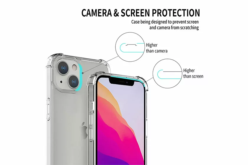 כיסוי PureGear לאייפון 13 שקוף קשיח