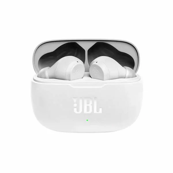 אוזניות JBL Wave 200 אלחוטיות לבן עם באסים עמוקים