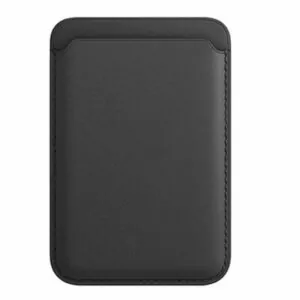 ארנק לאייפון שחור תומך MagSafe תואם דמוי עור