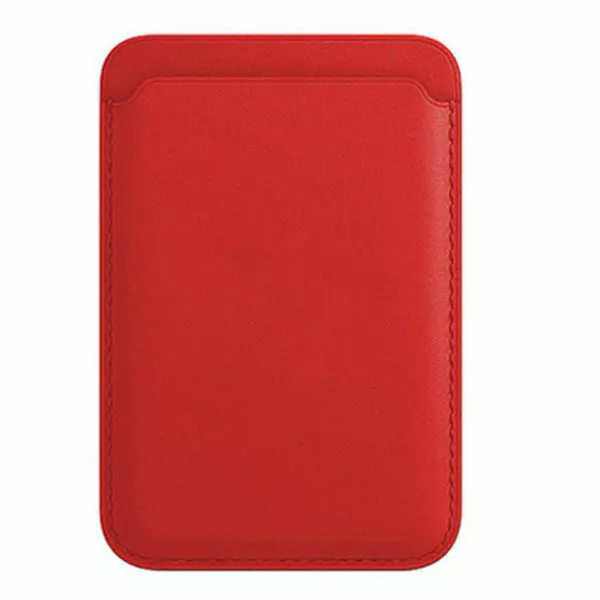 ארנק לאייפון אדום תומך MagSafe תואם דמוי עור