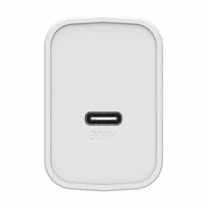 מטען בית 30 וואט אוטרבוקס עם יציאת USB-C לבן Otterbox