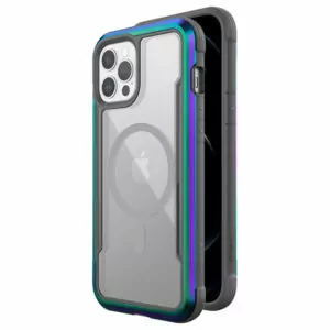 כיסוי לאייפון 12 פרו צבעוני שקוף תומך MagSafe עמיד Raptic Shield Pro