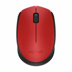 עכבר אלחוטי למחשב Logitech M171 עם מבנה קומפקטי אדום