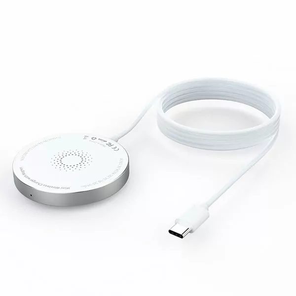 משטח טעינה מגנטי אלחוטי תומך Mower MagAir MagSafe לבן