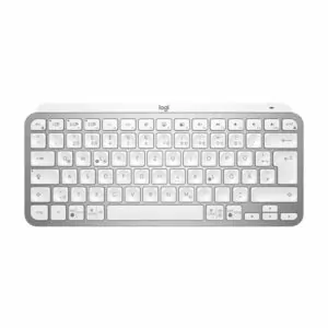 מקלדת Logitech MX Keys Mini אלחוטית קומפקטית אפור בהיר