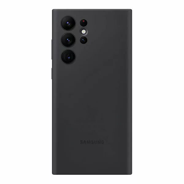 כיסוי לגלקסי S22 אולטרה מקורי סיליקון שחור Samsung Silicone Cover