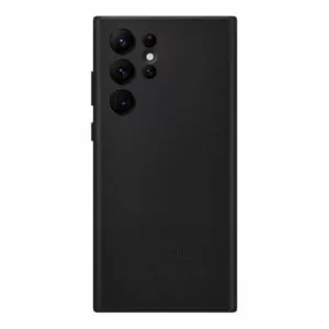 כיסוי לגלקסי S22 אולטרה עור מקורי שחור Samsung Leather Cover