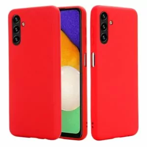 כיסוי לגלקסי A13 סיליקון אדום עם מגע קטיפה