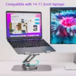 מעמד למחשב נייד מסתובב 360 ומתכוונן אוניברסלי אלגנטי וחזק למחשבים כבדים | L04