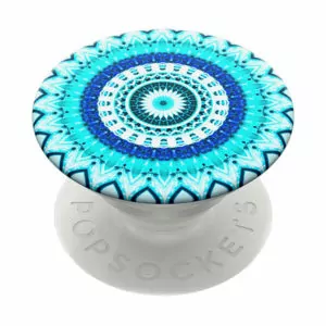 פופסוקט מחזיק לסמארטפון מנדלה כחולה PopSocket Blue Floral Mandala