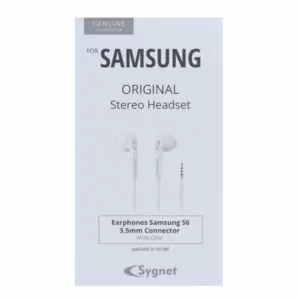 אוזניות חוטיות מקוריות סמסונג עם מיקרופון נארז בארץ לבן S6
