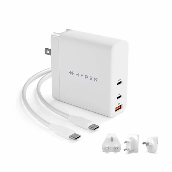מטען למקבוק, למחשבים ולסמארטפונים עם כבל USB-C בהספק 140 וואט HyperJuice
