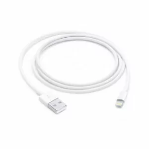 כבל אפל מקורי לאייפון מ-USB ל-Lightning נארז בארץ לבן