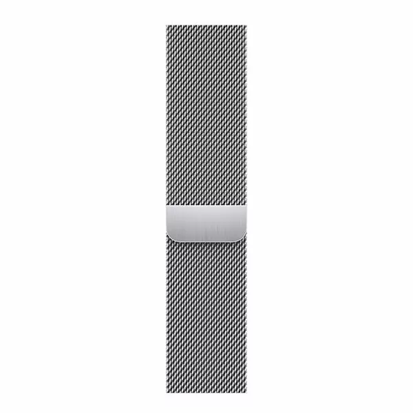 שעון חכם Apple Watch Series 7 45mm כסוף פלדת אל-חלד תומך GPS ו-Cellular עם רצועת Milanese Loop