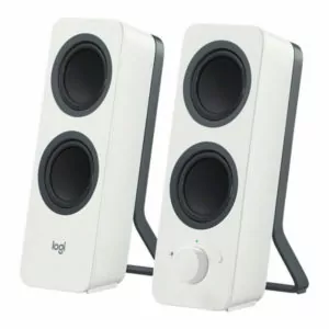 רמקולים בלוטוס Logitech Z207 קומפקטיים סטריאו למחשב לבן