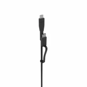 כבל טעינה משולב 2 מטר מ-USB-C ל-USB-C ו-MicroUSB שחור Mophie