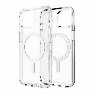 מגן אייפון 13 פרו מקס שקוף תומך Mag-Safe חזק במיוחד Gear4 Crystal