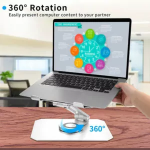 מעמד מתכוונן למחשב נייד מסתובב 360 ומתכוונן מתאים לכל המחשבים | Boneruy L02