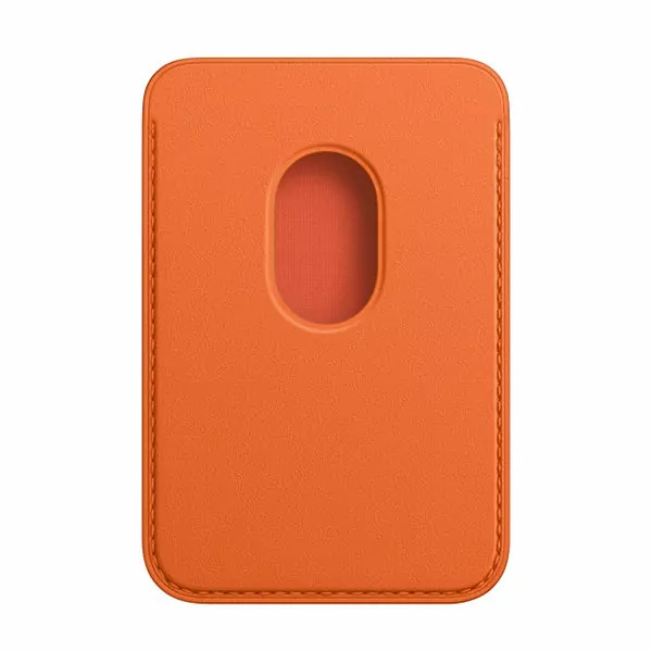 ארנק לאייפון MagSafe Wallet מקורי כתום מקורי עור