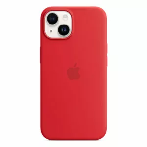 כיסוי לאייפון 14 מקורי אדום Product RED סיליקון תומך MagSafe