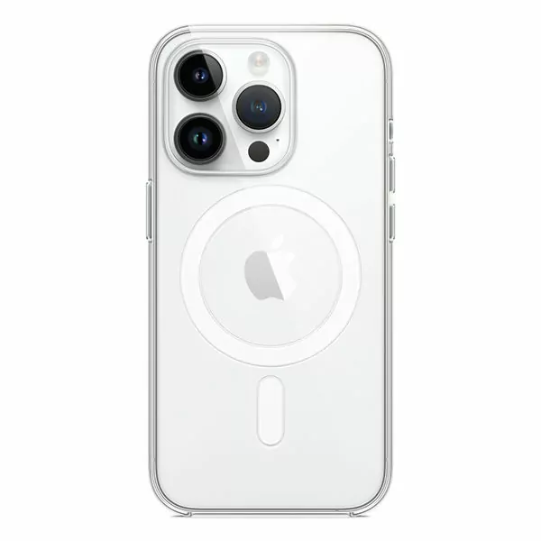 כיסוי לאייפון 14 פרו מקורי שקוף תומך MagSafe