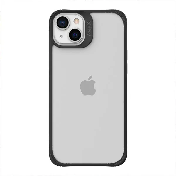 כיסוי לאייפון 14 שקוף שחור דק וחזק Toiko AtomX