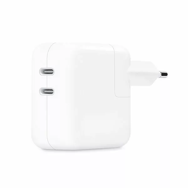 ראש מטען אפל כפול בהספק 35 וואט Apple 35W Dual USB-C Adapter