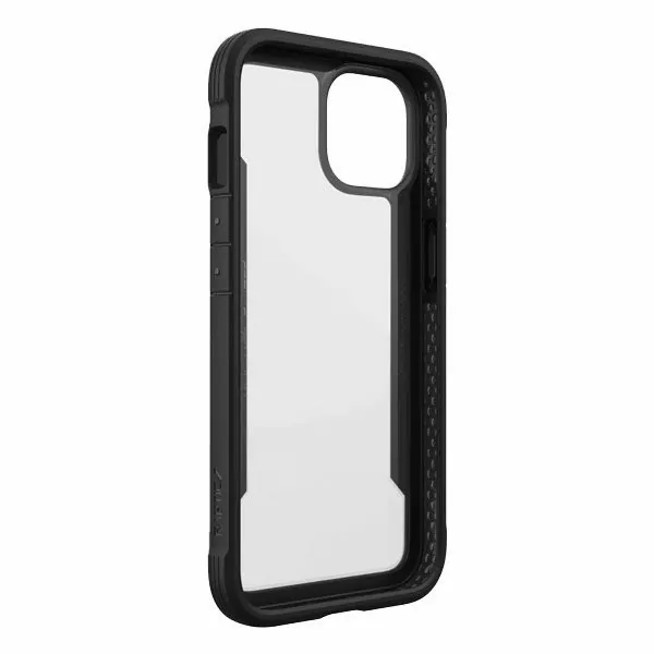 כיסוי לאייפון 14 פלוס שחור שקוף אלומיניום Raptic Shield