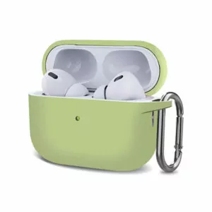 כיסוי לאיירפודס פרו 2 ירוק סיליקון עם תופסן