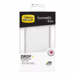 כיסוי ומגן זכוכית לאייפון 12/12 פרו שקוף Otterbox Symmetry Alpha Glass