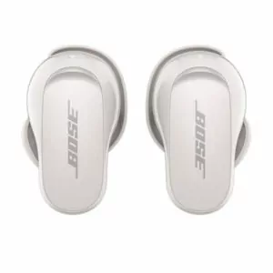 אוזניות אלחוטיות Bose לבן שמנת Quiet Comfort II עם סינון רעשים מובנה