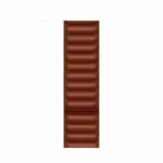 רצועת עור לשעון אפל 41 מ"מ מקורית חום אדמדם Apple Watch Leather Link M/L